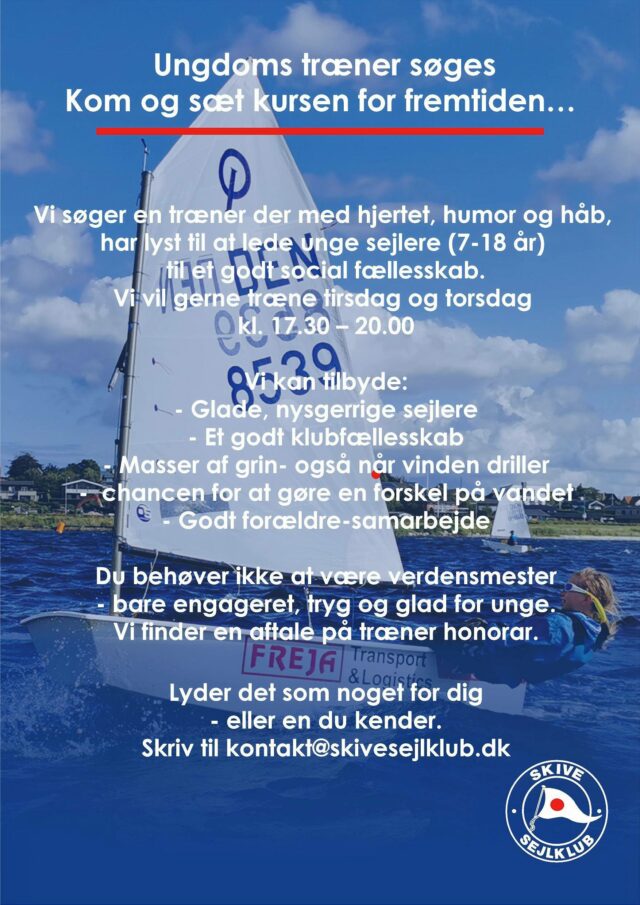 Skive Sejlklub søger en træner, ER DET DIG?